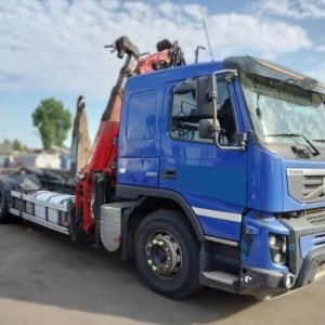 foto 6x2 kontejner Volvo FMX + HR Epsilon (poškozená)