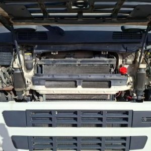 foto 8x4 Volvo tridem kontejner + HMF rotátor